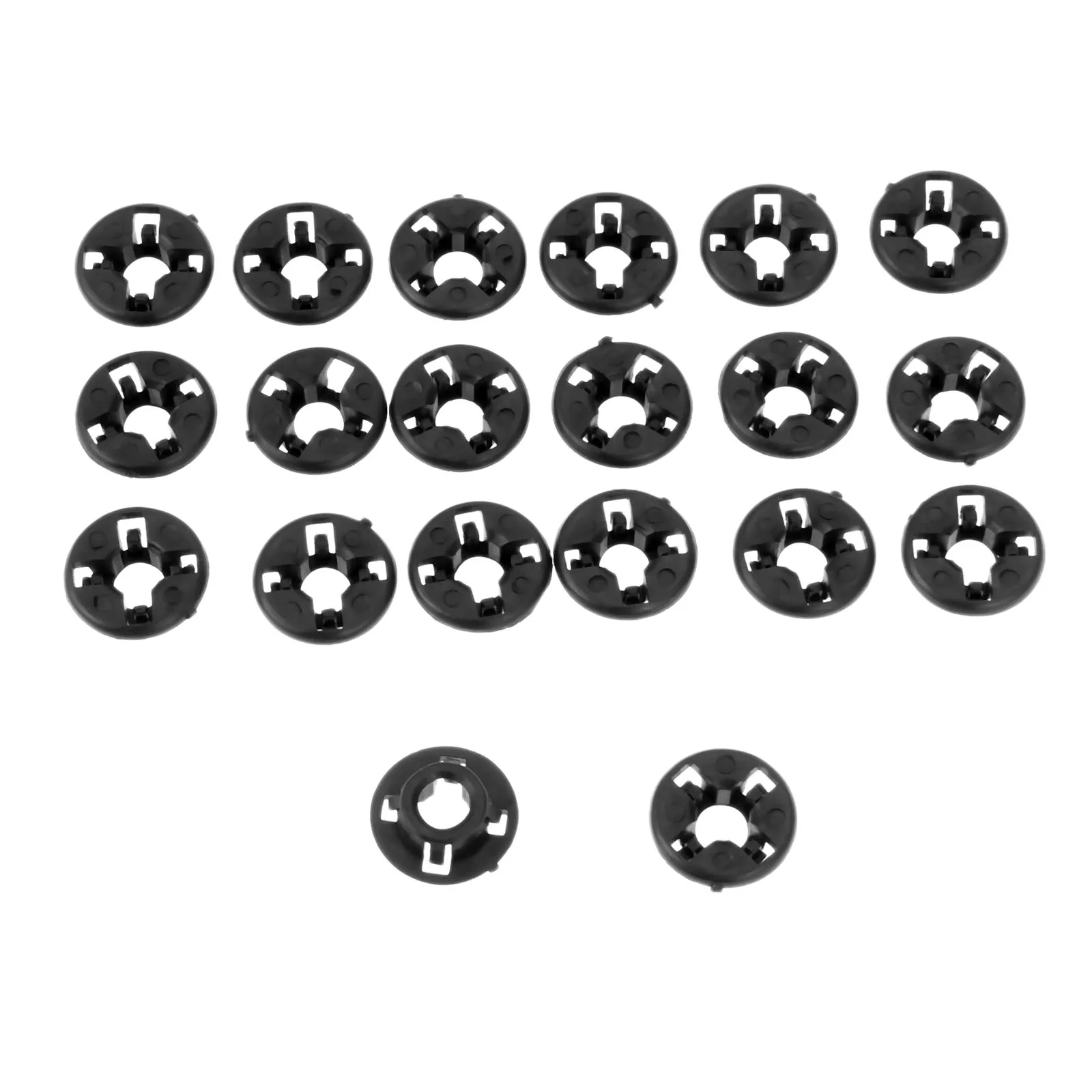 

20pcs Black Plastic Hood-Support Prop Rod Grommets 8.5mm Internal Hole for TOYOTA 9008048064 9048015034 Corolla