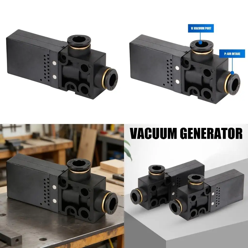  Box Type Small Vacuum Generator VAB0704 With Precisely Thread Vacuum Ejector for Pneumatic Suction Cups Enduring