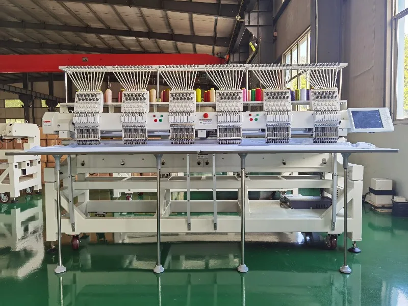 6-Head Digital Computerized Cap Embroidery Machine 1200 RPM New For Home Use And Hat/T-Shirt Factories