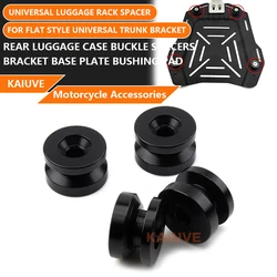 4PCS Universal Motorcycle Rear Luggage Case Tail Top Box Helmet Trunk Bracket Base Plate Bushing Pad Buckle Spacers Accessories