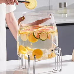 Beverage Dispenser Large Capacity Kettle Juice Cup Lemonade Container Water Jugs Pitcher With Lid Cold Beverage Dispensing Jug