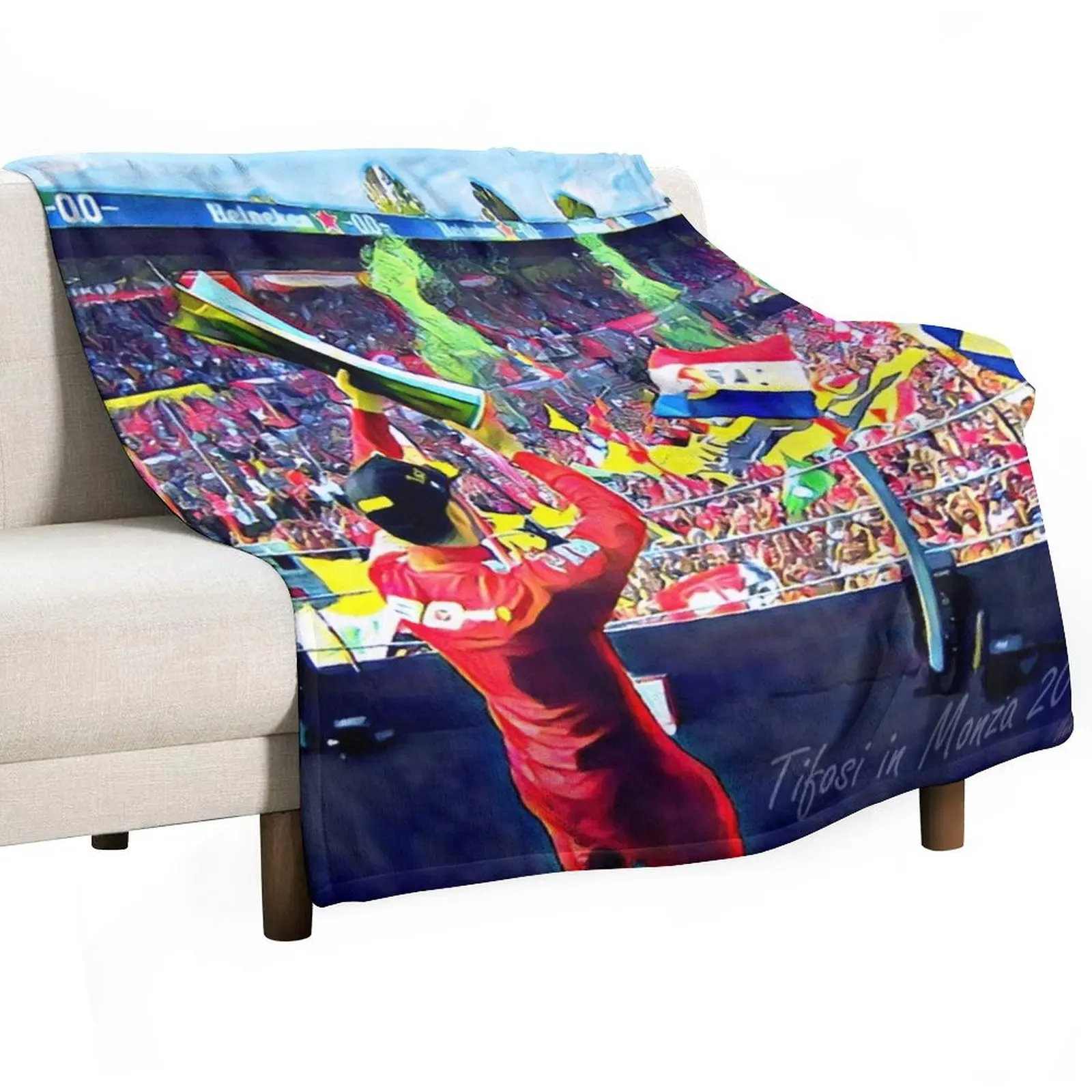 Tifosi In Monza 2019 Throw Blanket for sofa Soft Beds Bed covers Blankets