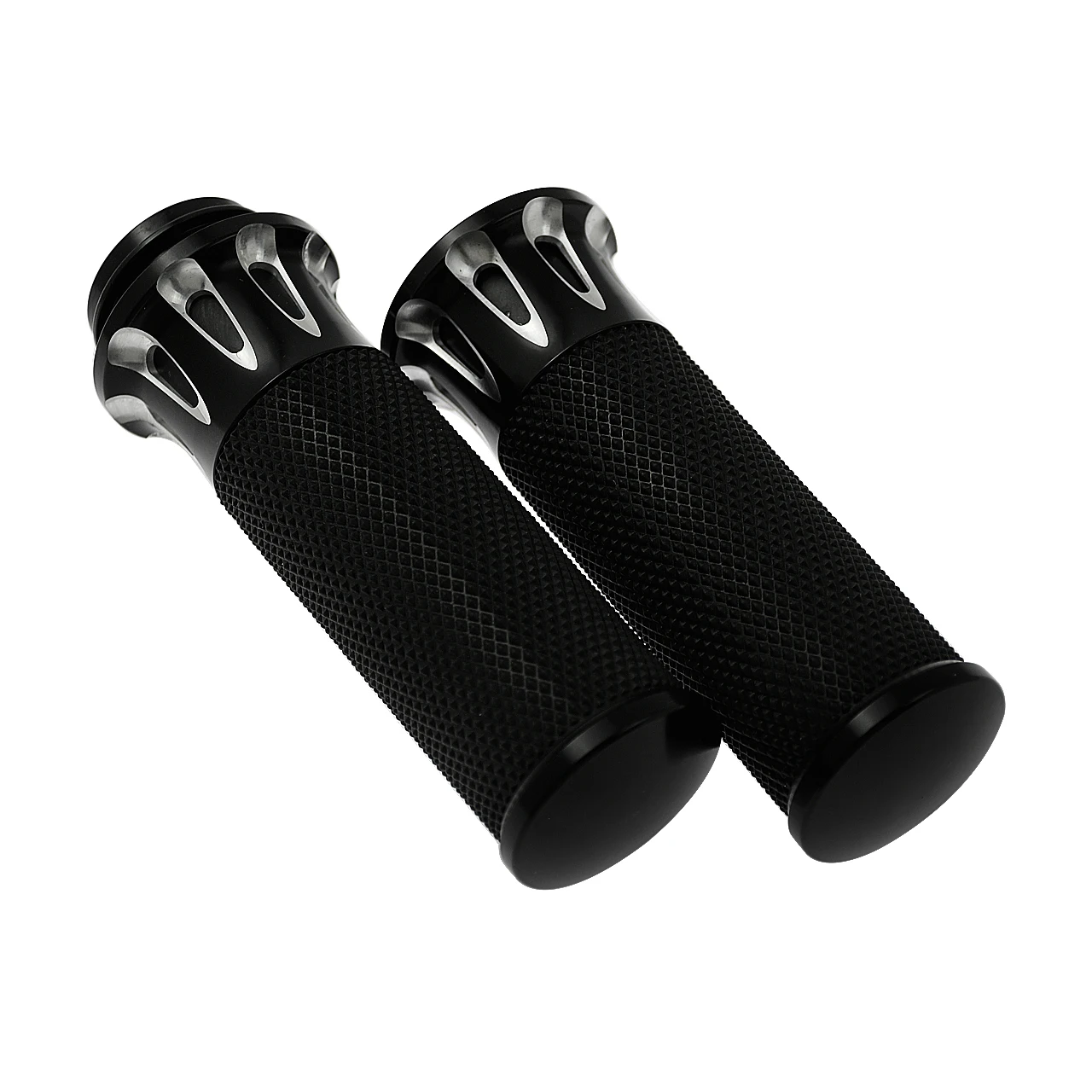 دراجة نارية 1 ''25 مللي متر مقود أسود قبضة اليد مناسبة ل هارلي للتجول ل سوفتيل لداينا CVO