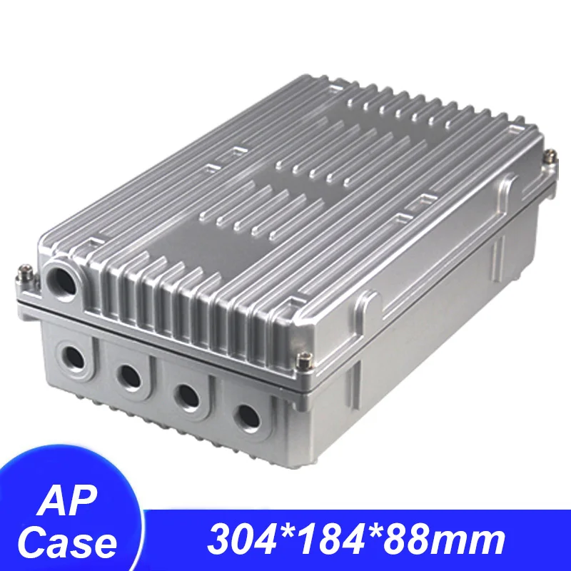 AP Amplifier Case Aluminum Metal Waterproof Box Shell Wireless Bridge Base Station Internal Dimensions 304*184*88mm