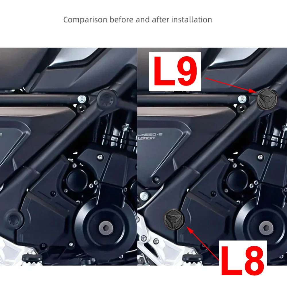 

Motorcycle Frame Hole Plug Cap Bolt Cover for VOGE 650DS
