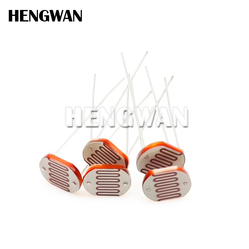 5pcs 12528 Light Dependent Resistor LDR 12MM Photoresistor Photosensitive GL12528 Photoconductive resistance