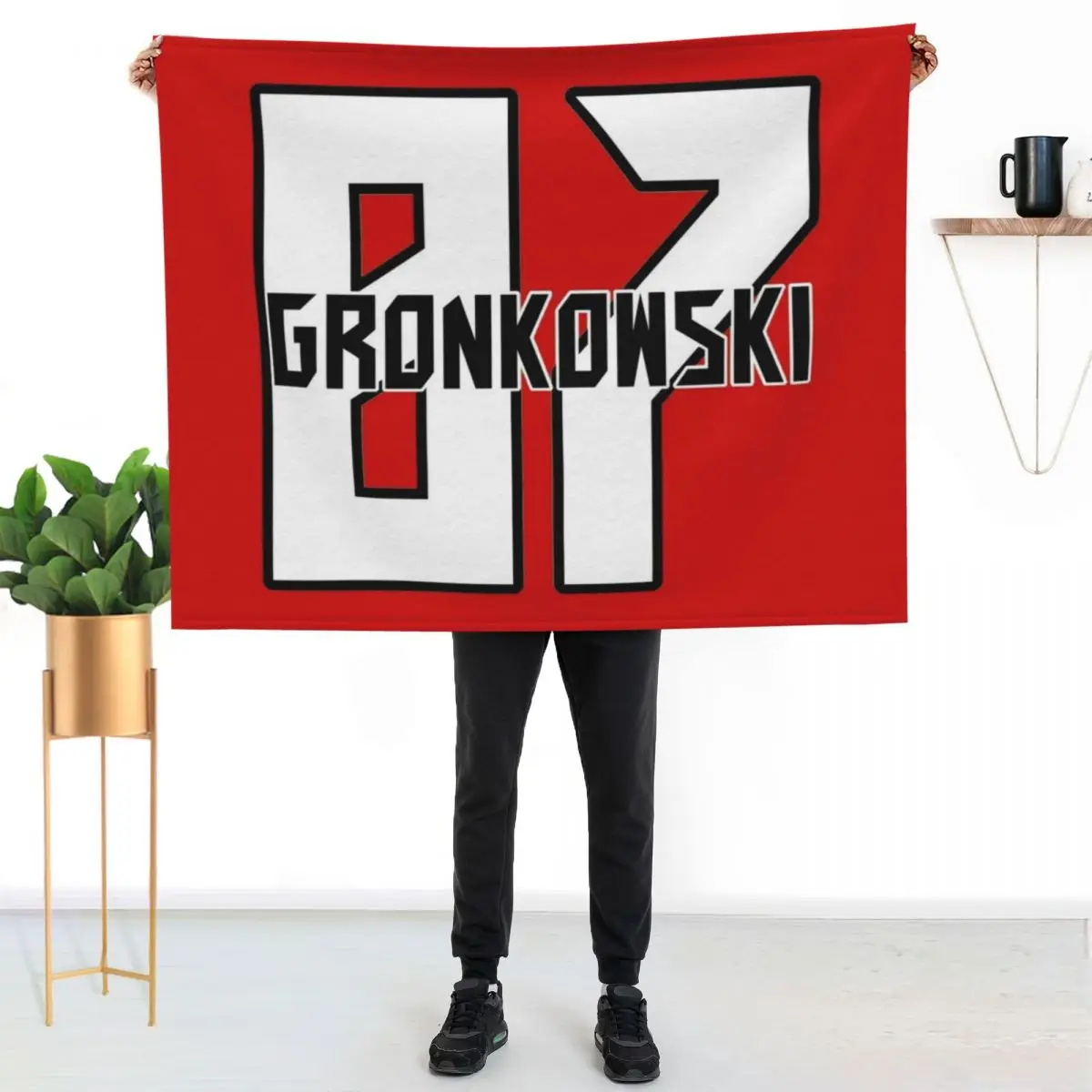 

Rob Gronkowski Throw Blanket Soft Warm Blanket Gift for Grandparents