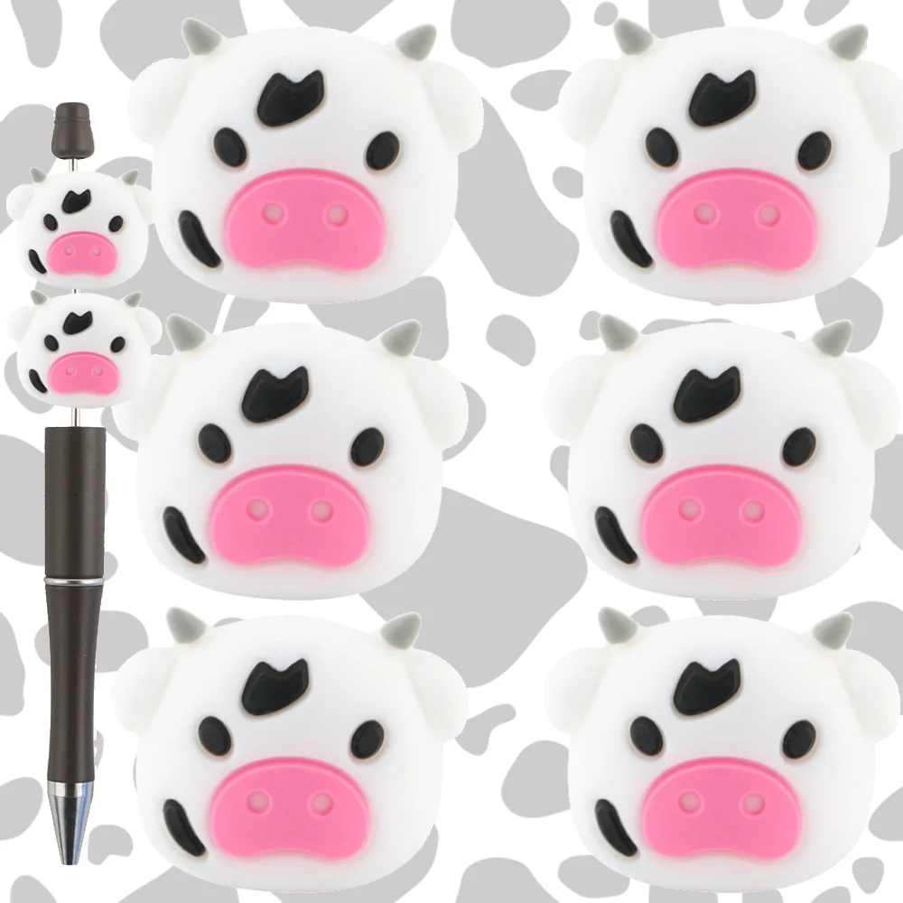 

10PCS unidades de contas de silicone estilo animal de desenho animado faça você mesmo jóias fazendo colar pulseiras acessórios