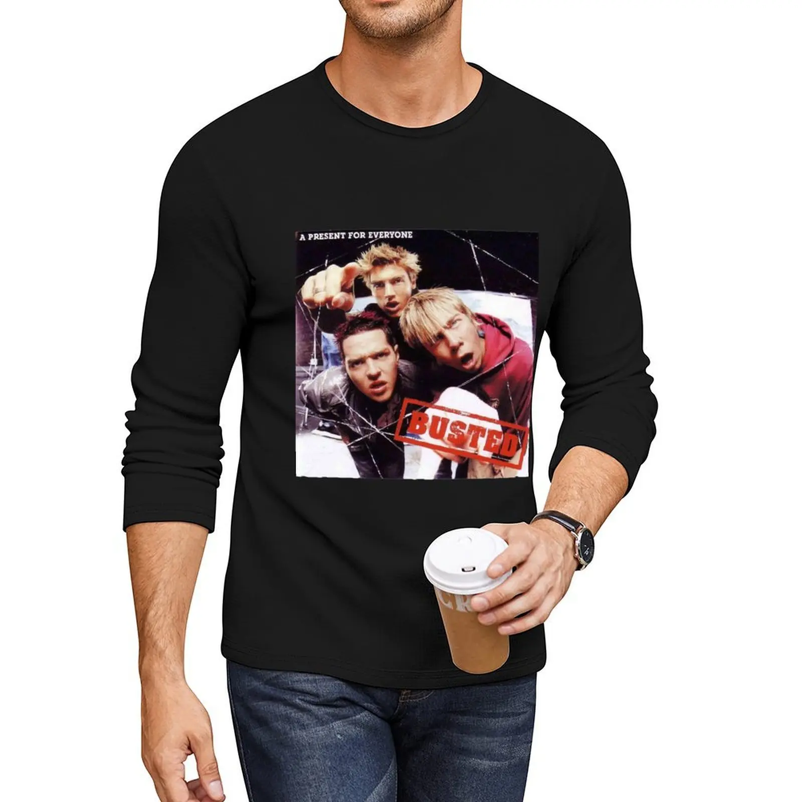 

Busted - A Present For Everyone Long T-Shirt anime shirts graphic tees quick drying t-shirt mens t shirts casual stylish