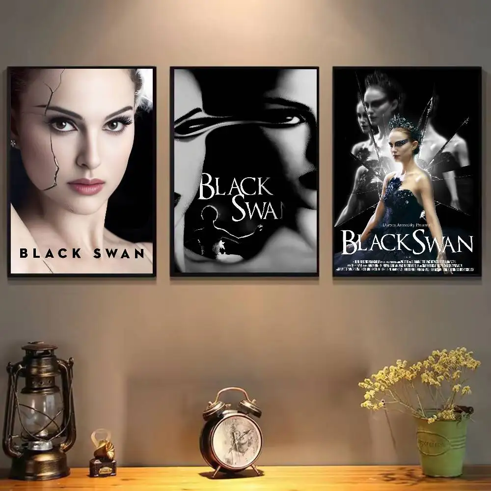 الفيلم B-البجعة السوداء المشارك HD الفن لزجة جدار مقاوم للماء غرفة المعيشة المنزلي غرفة نوم بار الديكور الجمالي #5