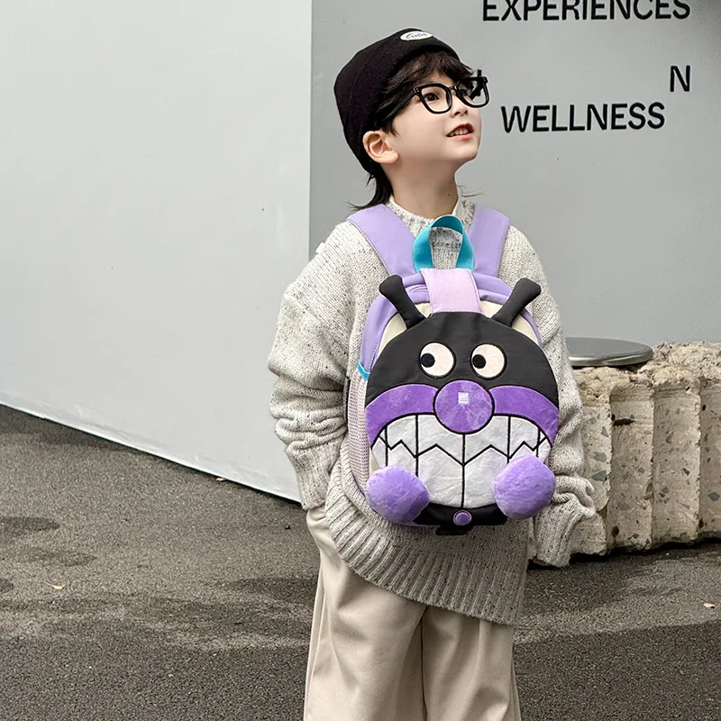 Cartoon Anime Anpanman Men and Women Backpack Cute Clown Student School Bag 2026 New Trendy Backpack