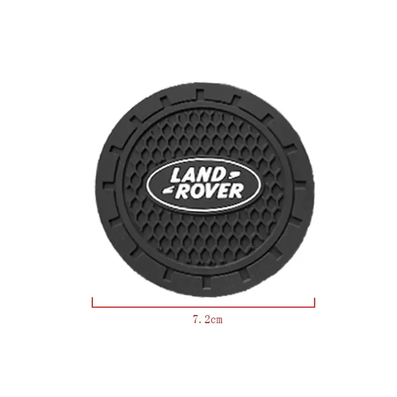 1/2Pcs Car Coasters Water Cup Slots Non-Slip Mat For Land Rover RANGE ROVER SPORT Freelander 2 DISCOVERY Evoque Car Goods