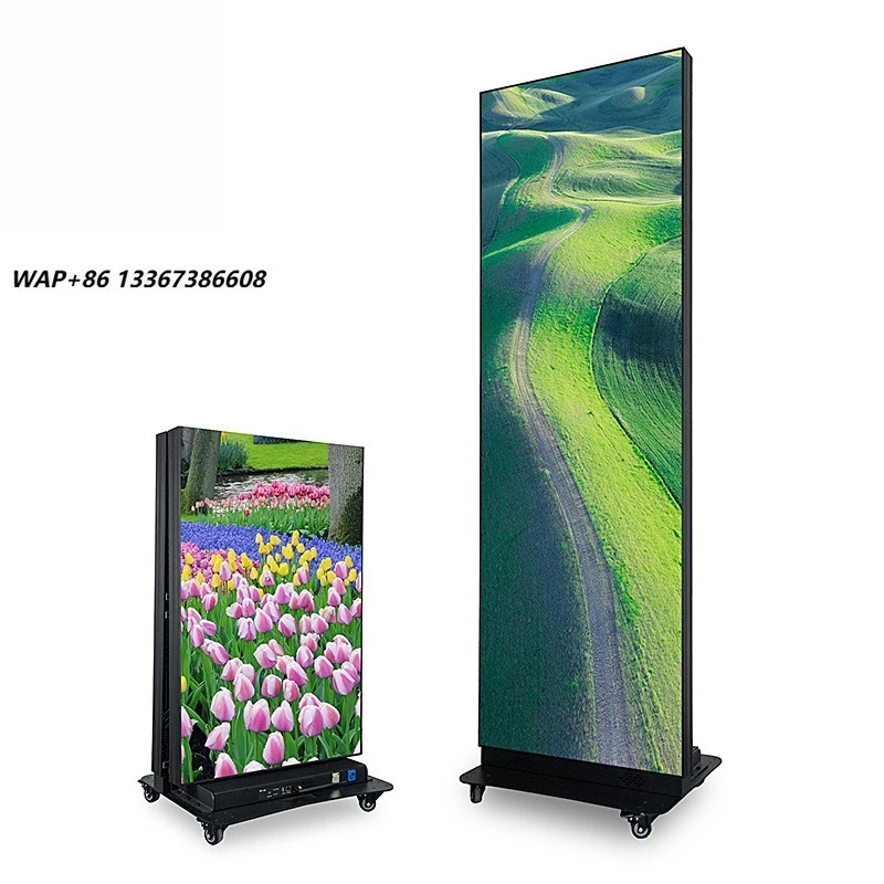 Portable P2.5 Foldable Rolling Shutter LED Poster Display GOB P2 Folding LED Screen Foldable LED Display