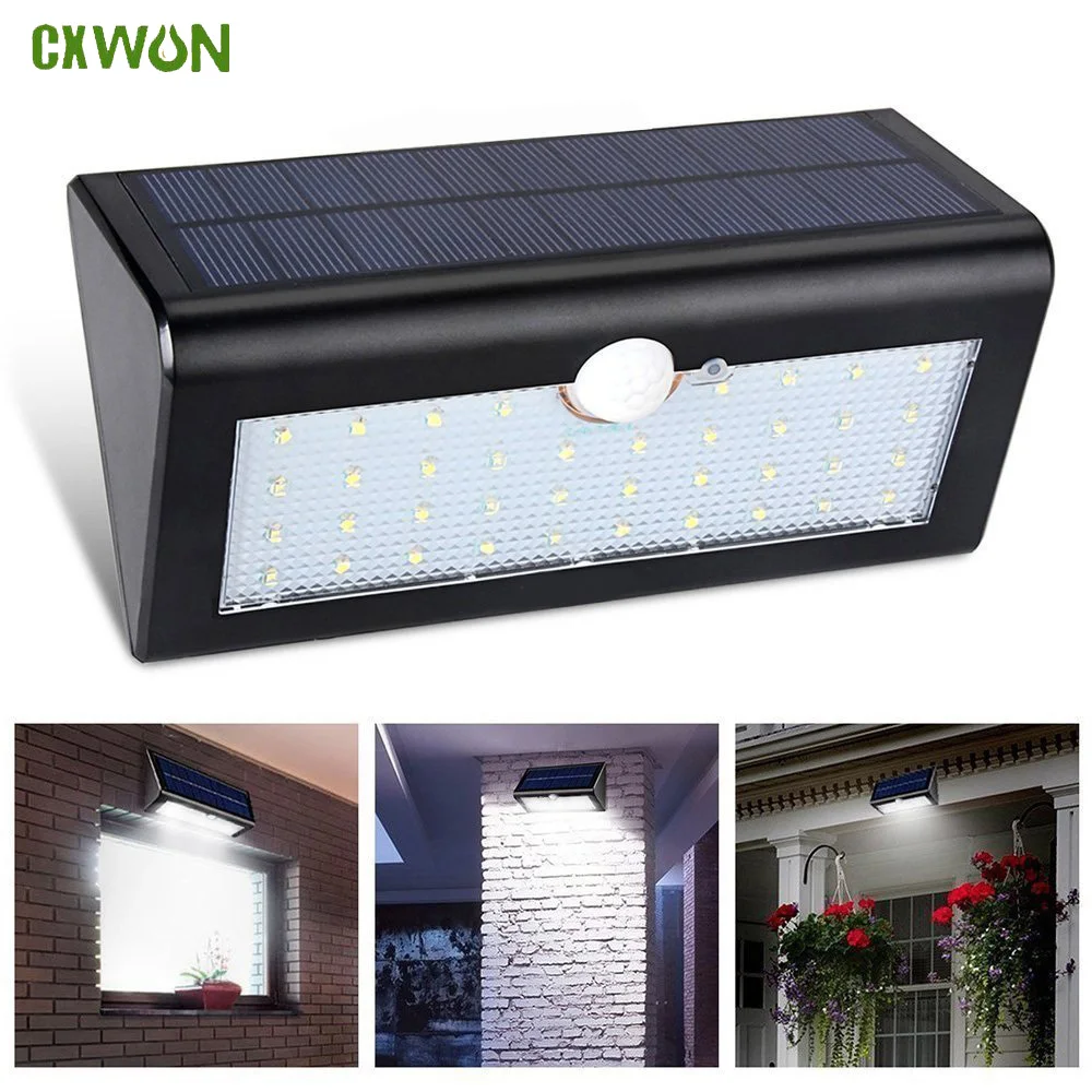 

Outdoor Solar Motion Sensor Light Waterproof LED 38 Sensor Lamp Garden Security Night Light for Garage Patio