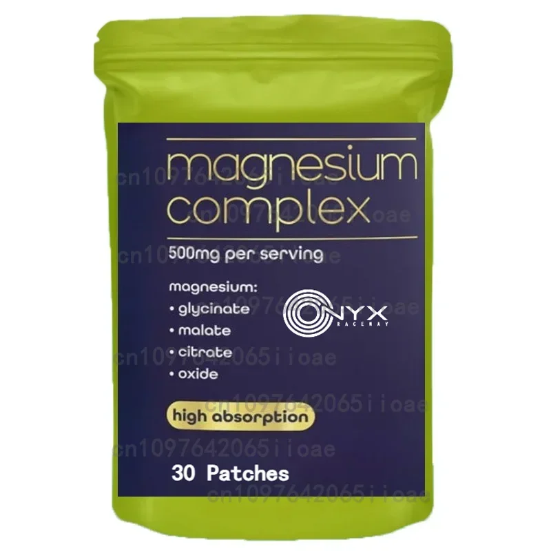 30 Patches Transdermal Magnesium Complex for Sleep Support & Muscle Recovery - Relaxation Patches for Better Night's Sleep
