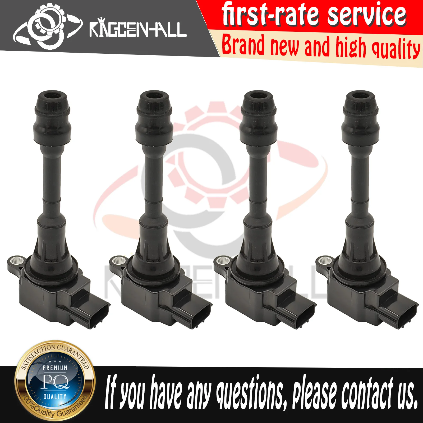 4PCS 22448-8H300 Ignition Coil For NISSAN PRIMERA 2002-2008 SENTRA V 2002-2006 X-TRAIL I 2.0 2.5 2001-2013 UF350 QR25DE QR20DE