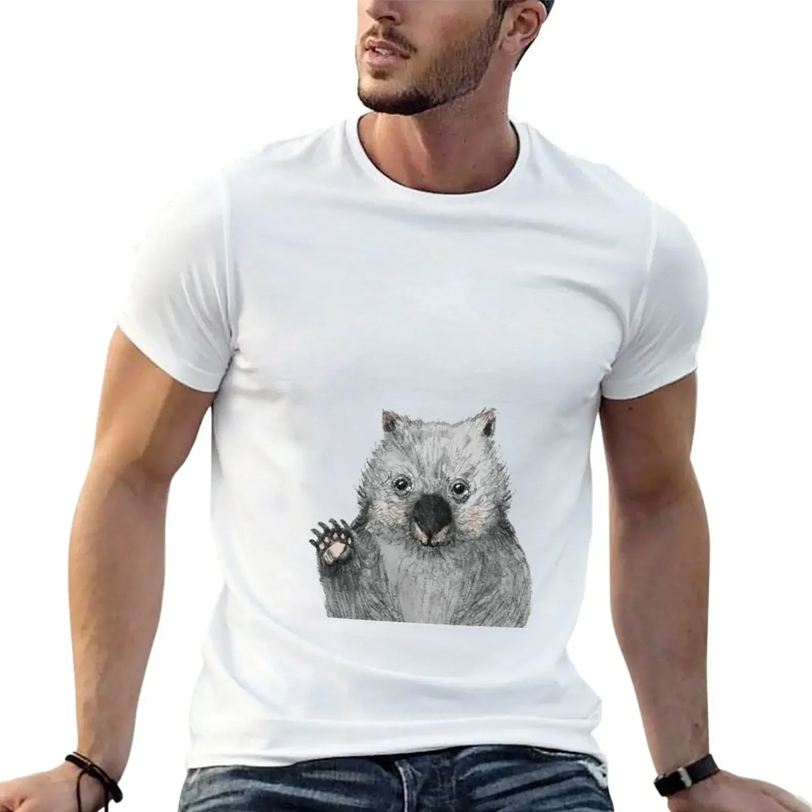 

Wombat T-Shirt baggy shirts graphic t shirt vintage rapper graphic tees graphic tee shirt mens clothing