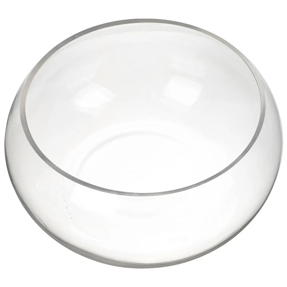 

Desktop Fish Bowl Glass Transparent Round Small Hydroponic Plant Terrarium for Home Office Decor Vase Centerpiece