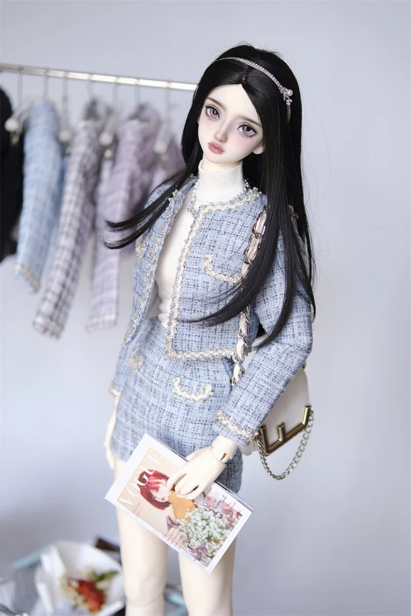 【High Quality】1/3 Scale French style Short Slim Coat Mini Hip Skirt and Shorts Suit Model for sd16 volks sng hd64