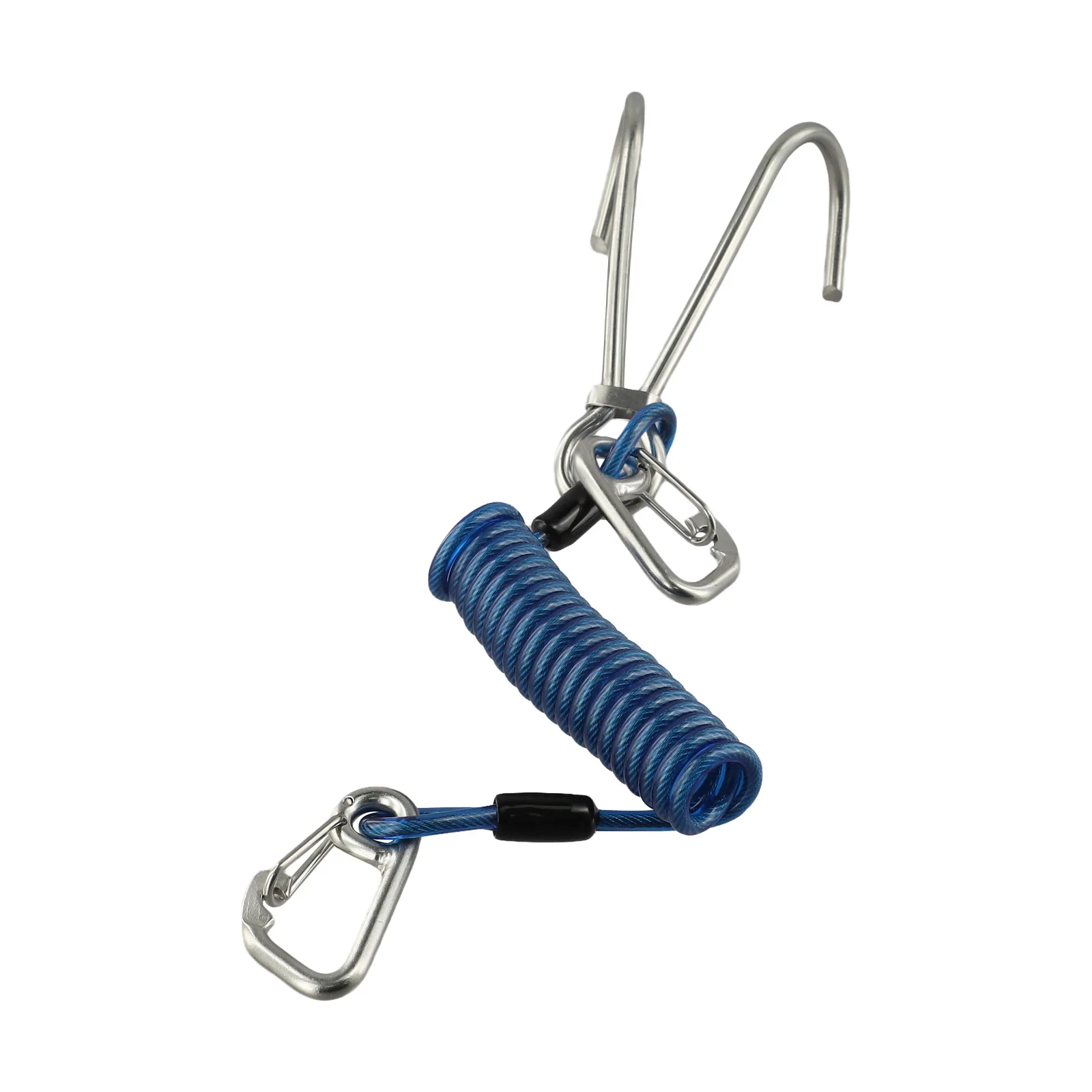 水中スキューバダイビングフック、アンチロストコイルストラップ、強化された安全機能、ダイビングアドベンチャー用フック