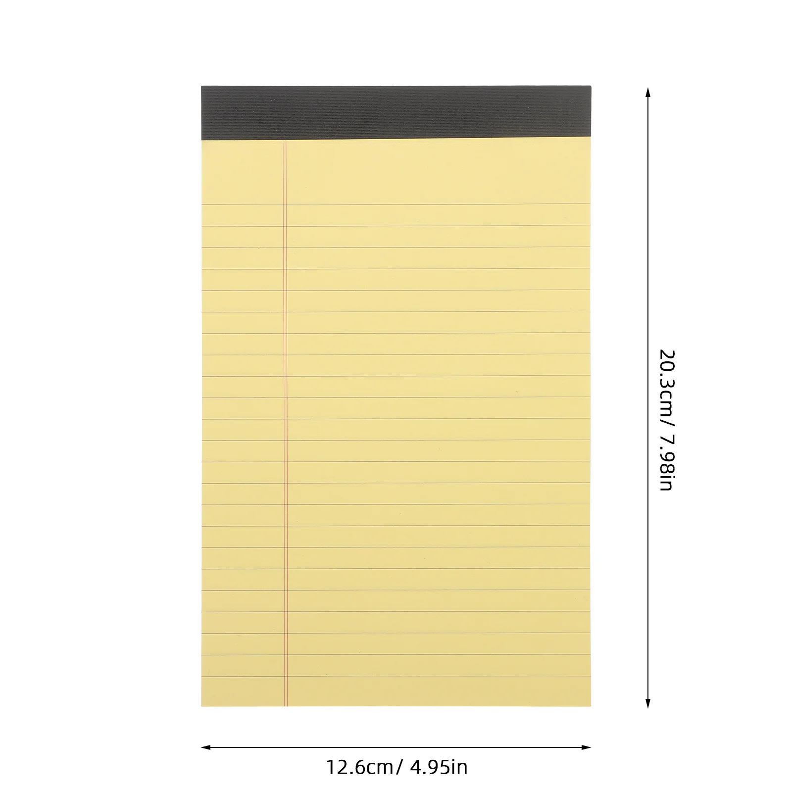 Tear Off Planner Notepad 4 Pack College Ruled Legal Size Yellow Notepad Daily Schedule Organizer for Work Study Meal Planning