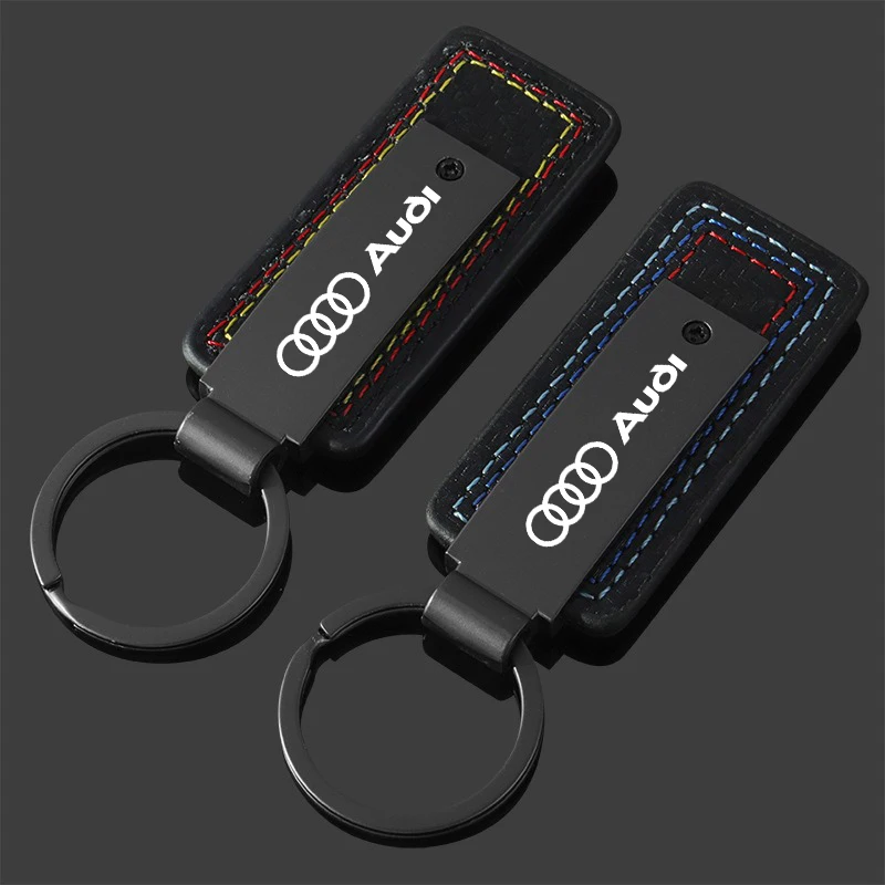 Zinc Alloy Keyring 3 Colors Sport Metal Keyring Pendant For Audi A1 A4 A5 A6 A7 A8 B6 B7 B8 B9 TT TTS 8S SQ5 A4L A6L Q3 Q5 Q7 S5
