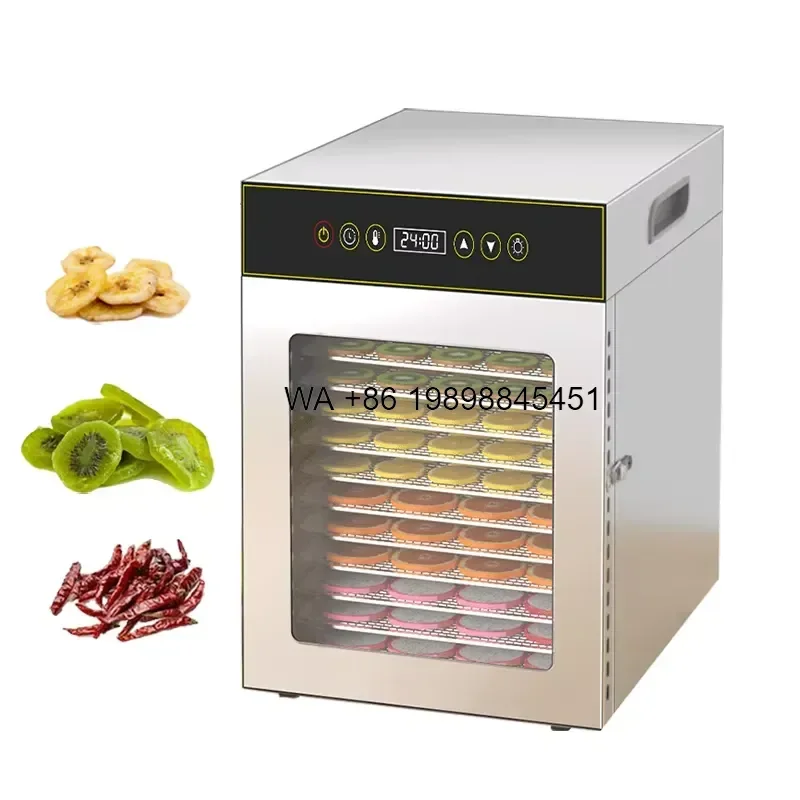 Wmwmnu 12 Tray Commercial Dehydrator New Design Compact Food Dryer for Noodles Nuts Snacks Small Business