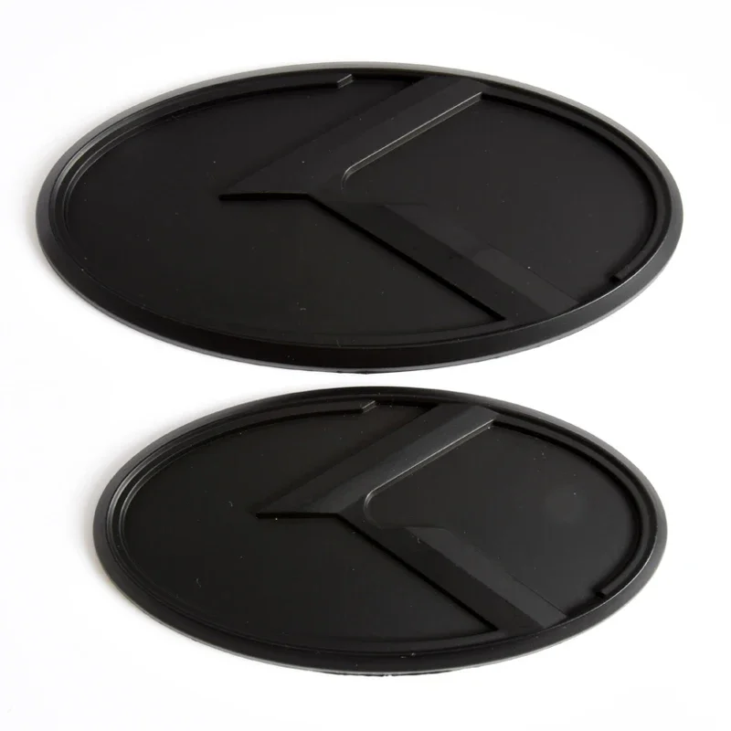 2pcs Car Trunk Emblem 3D Sticker K Logo Front Grill Rear Badge For KIA K5 2011-2013 Optima Forte 2009-2014