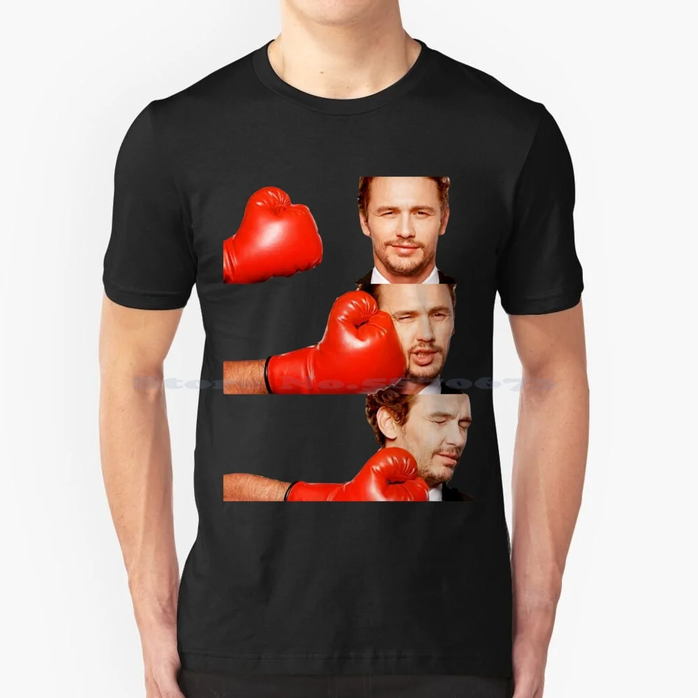 James Franco Gets The Humor Knocked Out Of Him T Shirt 100% Cotton Tee James Franco Funny Pineapple Express Comedy Central