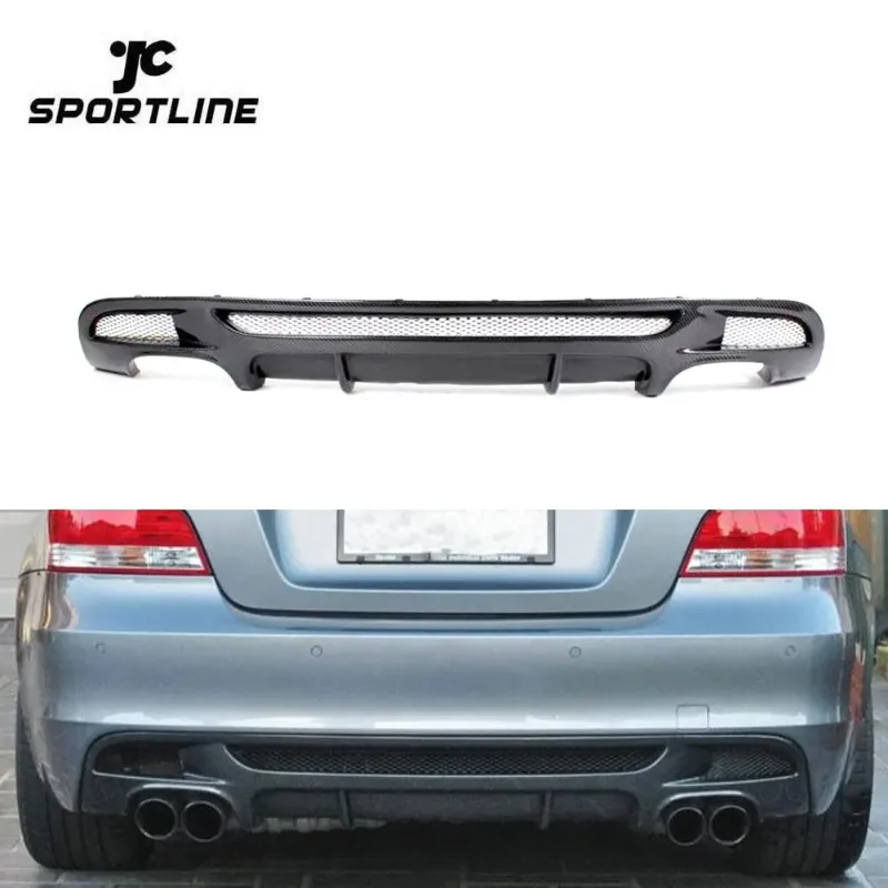 

Auto Car Carbon Rear Lip Diffuser with Quad Exhaust Dual Outlet for BMW E82