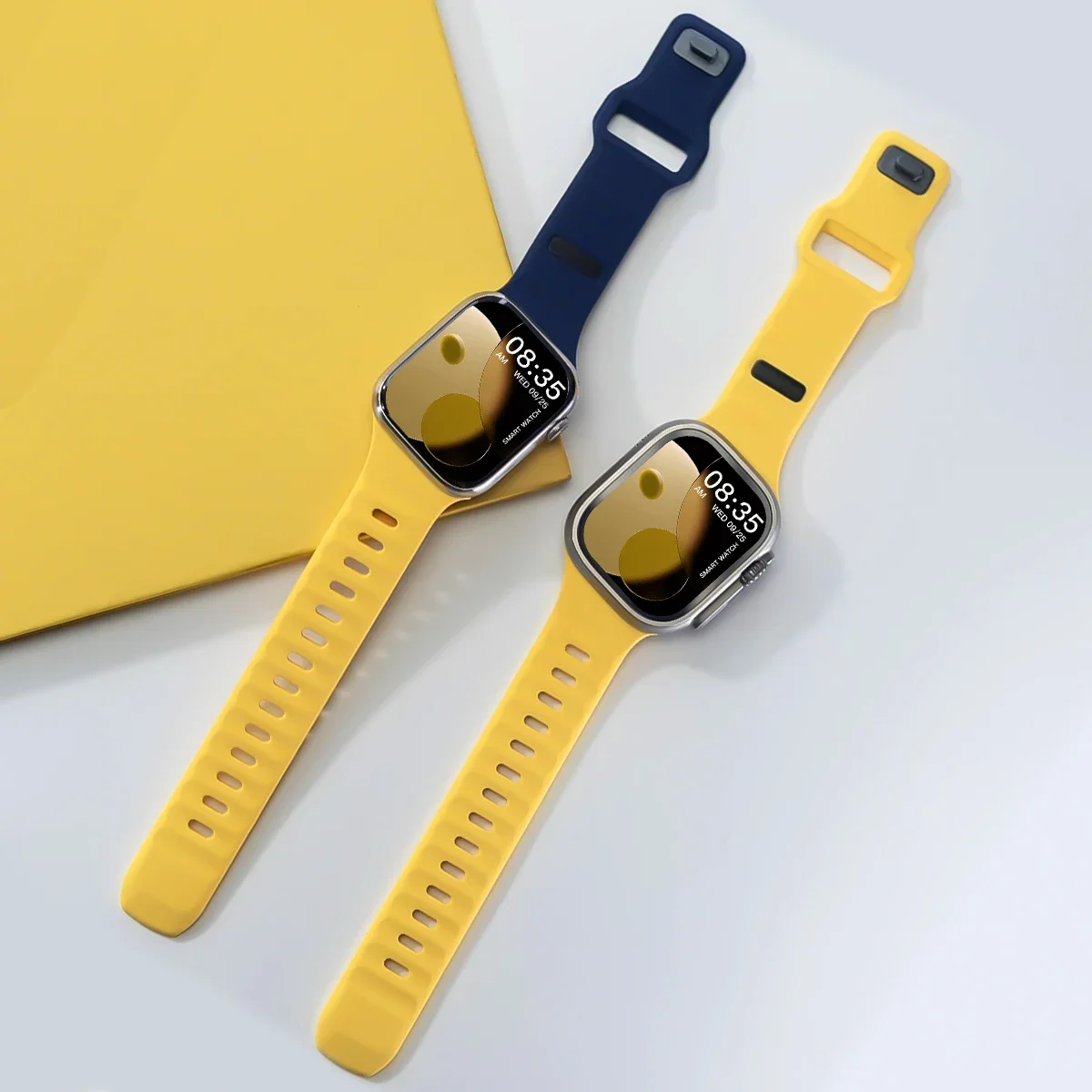 Kreatives Schrägband für Apple Watch 49mm 42 40 44 38 41mm Silikonarmband für iWatch Series 11 10 46mm 9 8 7 6 5 4 SE – Detail 7
