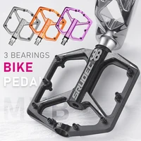 Pedales de bicicleta KRSEC S1080 de tres rodamientos, pedales ultraligeros para bicicleta de montaña y carretera, piezas de ciclismo CNC de aleación de aluminio antideslizantes
