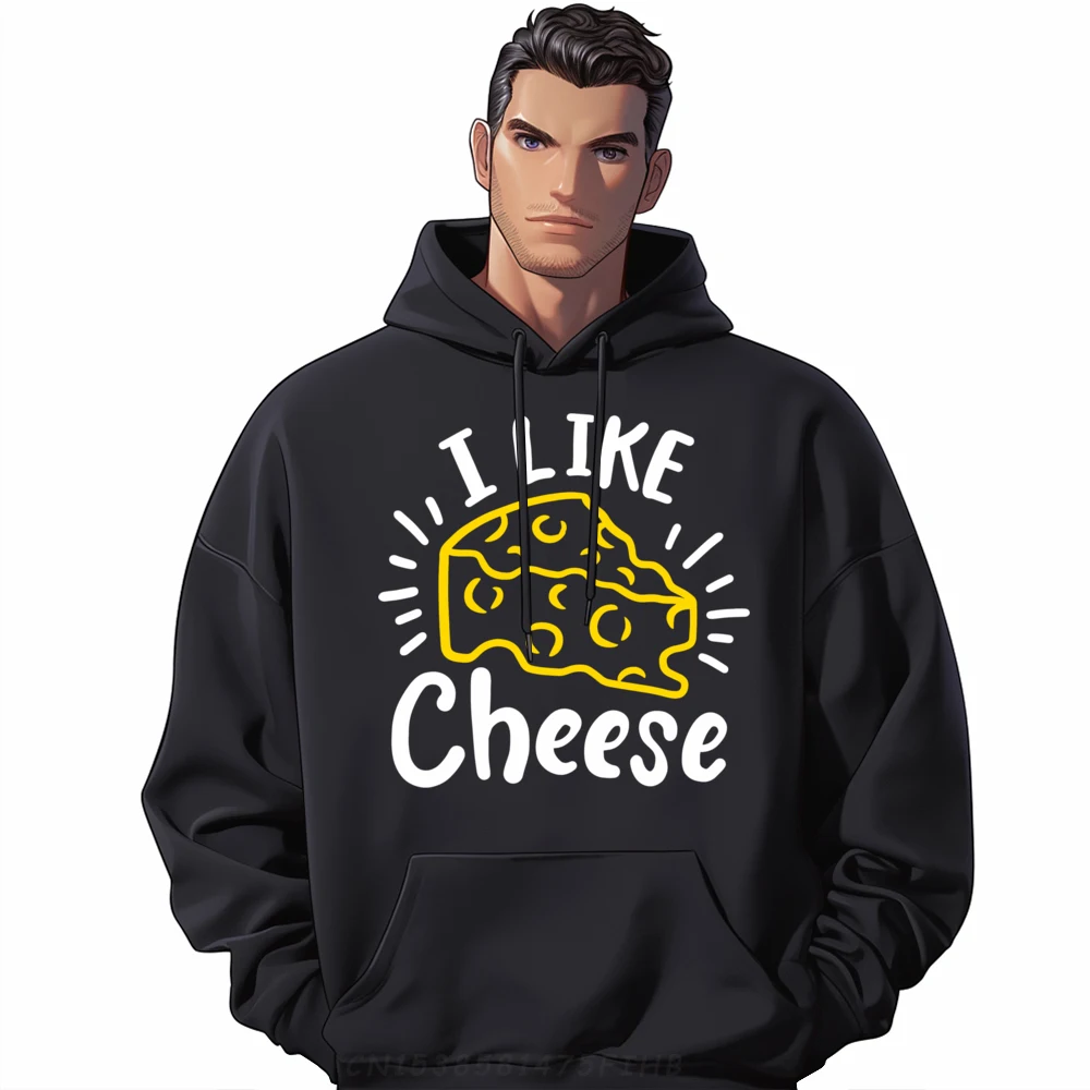 

Cheese I Like Cheese Hoodies Latest Crew Neck Casual Long Sleeve Men Hoodies Cool Hoodies