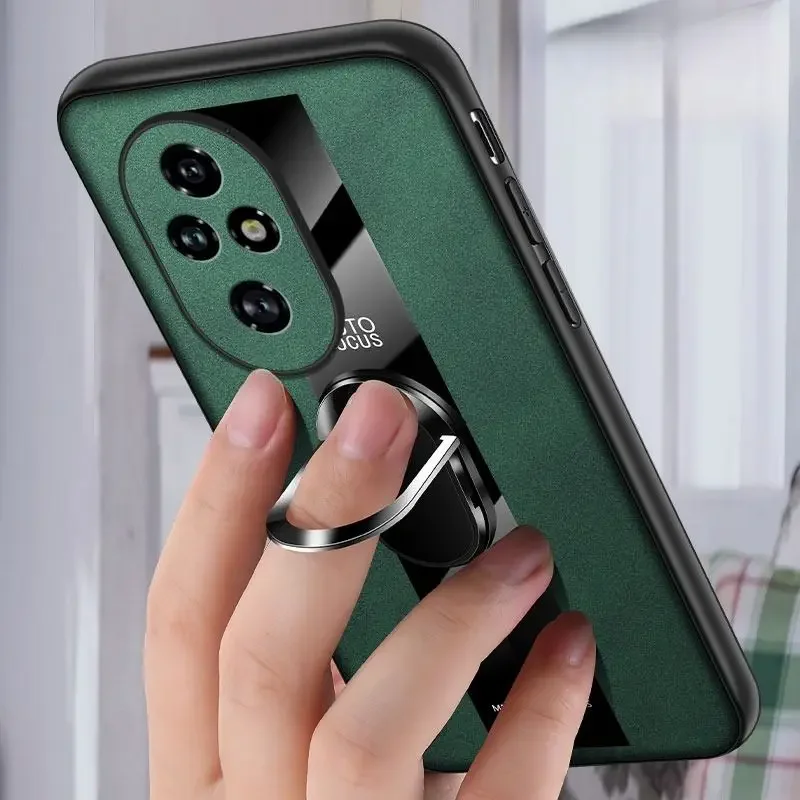 

Case For Honor 200 smart X7C 200 Pro Case Magnetic Ring Back Cover For Honor 200 Pro X7C smart Luxury Leather Shockproof Bumper