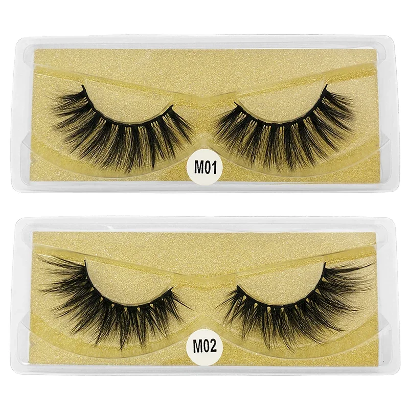 Mink Eyelashes Wholesale 10 Pairs Mink lashes Pack Natural False Eyelashes Makeup Thick Fake Eyelashes Bulk