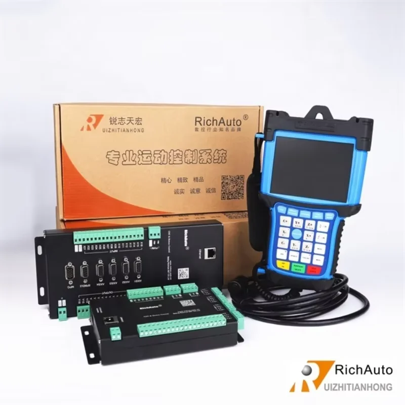 Cnc Engraving And Milling Machine Rotary Cnc Router Richauto B58 4 Axes Dsp Controller Cnc Control Panel Motion Controller