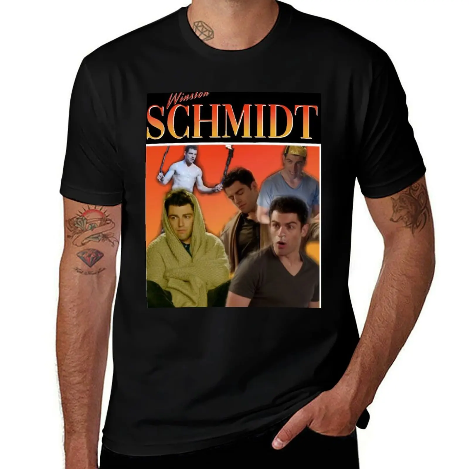 New Girl Schmidt T-Shirt Functional Casual Short Sleeve Tee