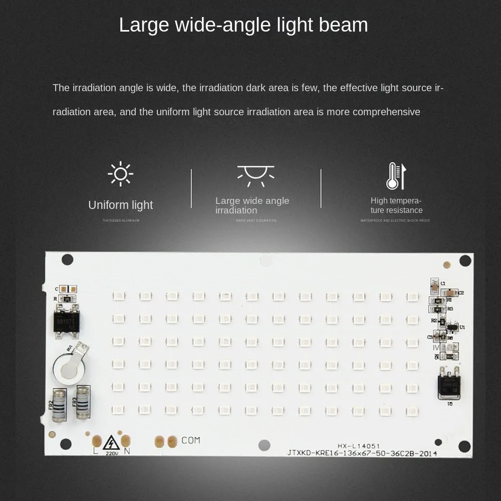 High Power 50W 100W UV Purple LED Chips  395nm 405nm Full Diode light Lamp for uv glue Resin curing light ink