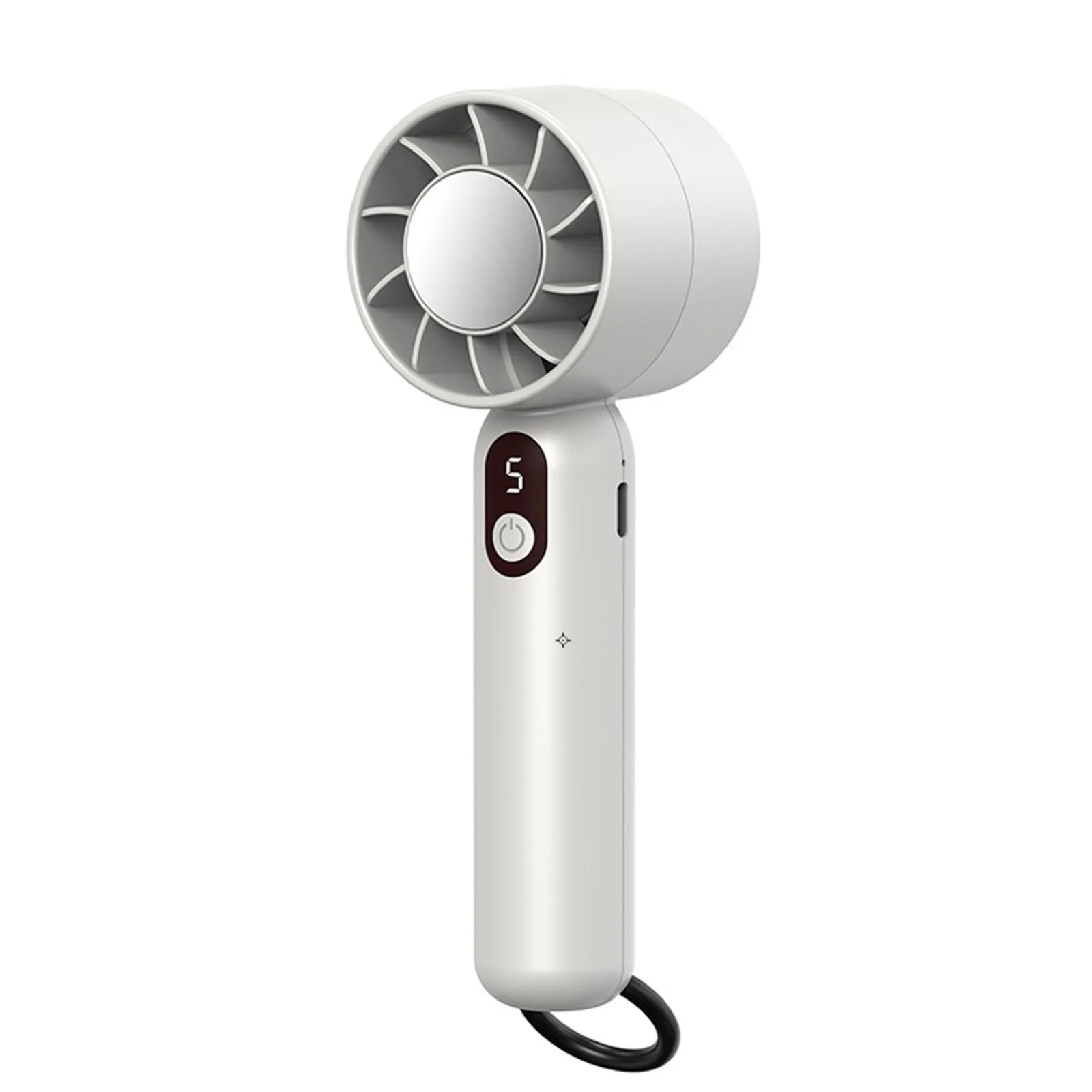 Mini ventilateur turbo rotatif portable, câble USB, bleu, moteur brossé, refroidissement, batterie de grande capacité, rose, petit ventilateur à air