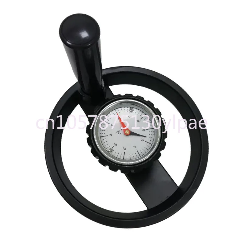 Alloy Double Digital Hand Wheel Plastic Mechanical Hand Wheel with Watch Handle Hand Wheel Corrugated round Scale Ratio 16