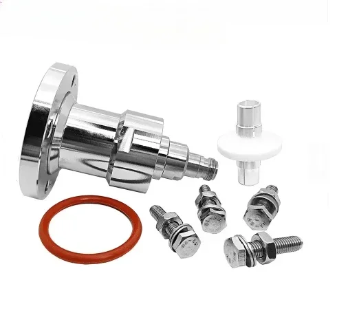 1-5/8 rigid coaxial line flange connector to 7/16 female adapter