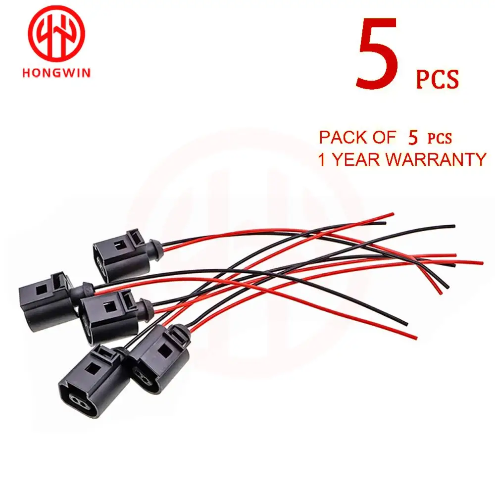 Cam Crankshaft Temp. Sensor Water Pump Wiring Harness Connector 2 Pin 1J0973702 For Audi A4 A6 VW Jetta Beetle Golf MK 6RD820535