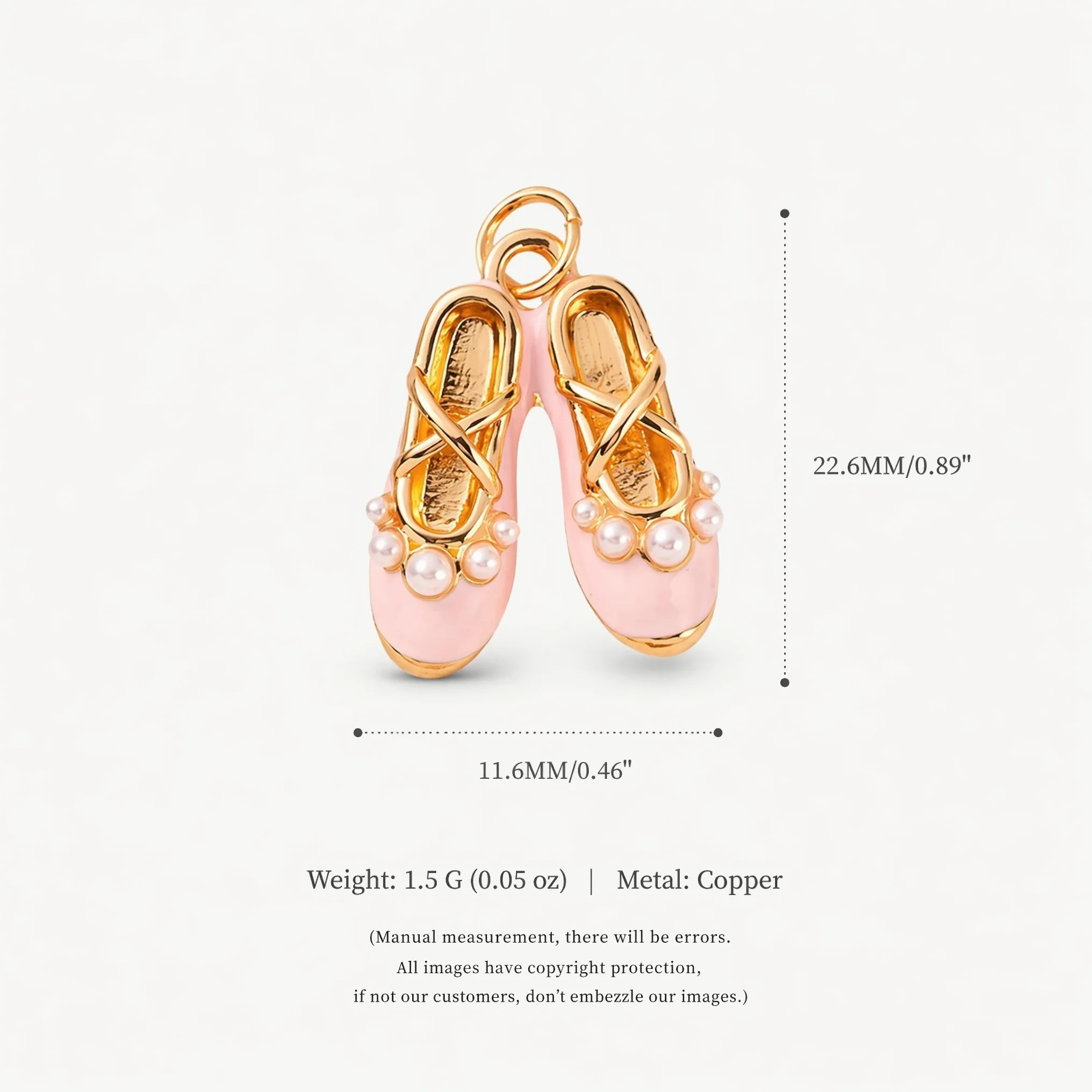 Neue Modische Niedliche Rosa Schleife Ballettschuhe Rock Blume DIY Anhänger Charms Schmuckherstellung – Detail 4