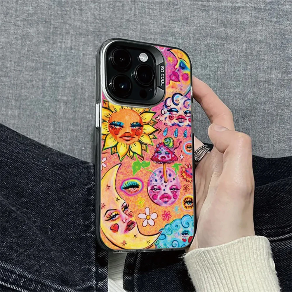 Sun God Black Case forPhone Case For iPhone 17 16 15 14 13 12 11 Pro Max 17 Air Hard Bumper Cover Funda