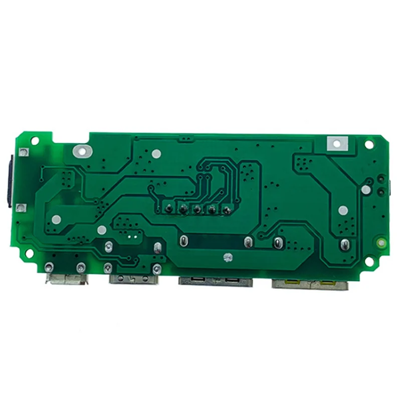 LED Dual USB 5V 2.4A Micro/Type-C USB Mobiele Power Bank 18650 Oplaadmodule Lithium batterij Oplader Board 6 Stuks-ABJU