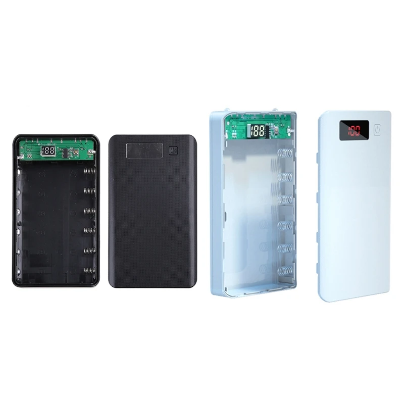 XD99 A6 LCD Display DIY 6x18650 Battery for Case Power Bank for Shell Portable External Box Without Battery Powerbank Protect