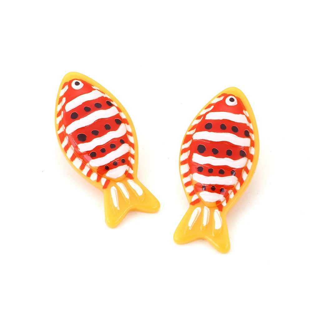 2024 New Colorful Tropical Fish Animals Earrings for Women Vintage Boho Jewelry Summer Beach Party Accessories