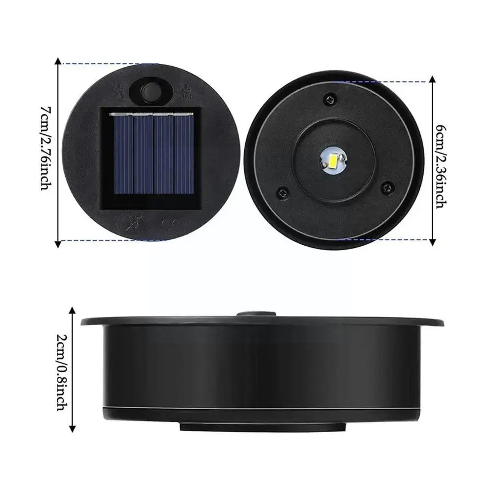 LED Solar Lights Replacement Tops Solar Panel Outdoor Lanterns Pathway Waterproof Garden Hanging Accessories Lighting Parts T7V6