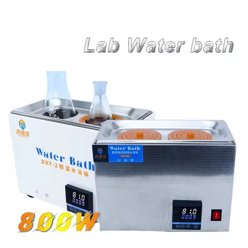 Digital Water Bath Anti-dry burned Constant Temperature Heating Tank 2 Holes LCD Display Thermostatic Water Bath 220V