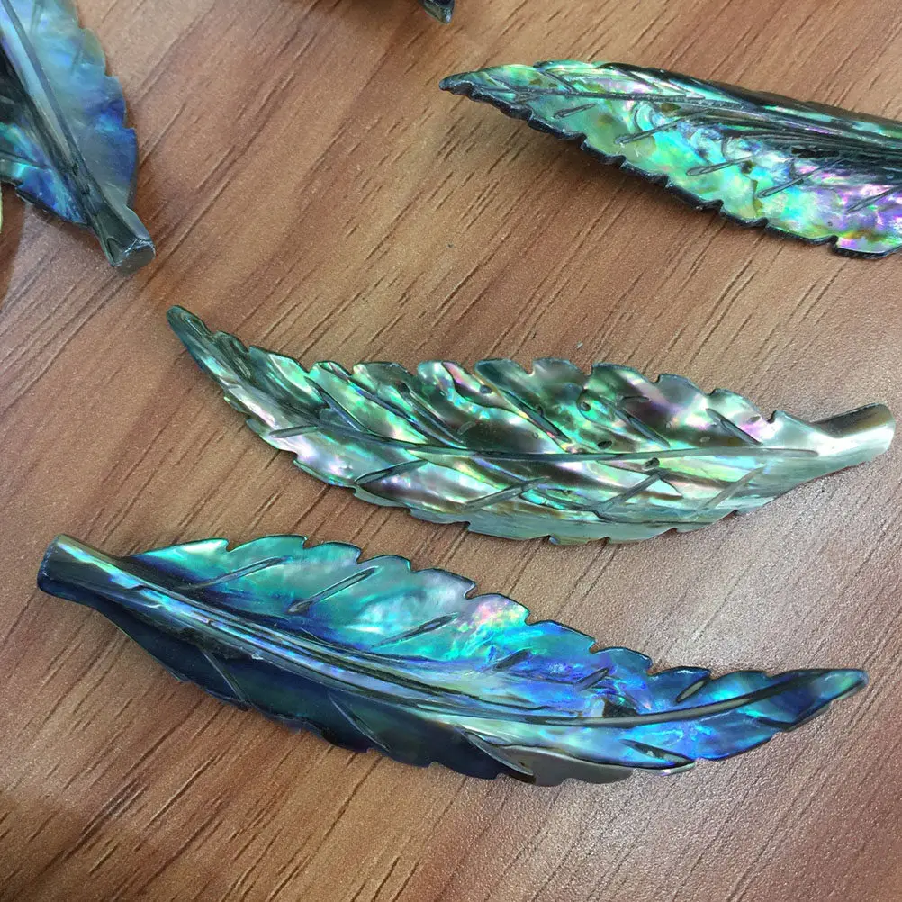 

2Pcs Abalone Shell Pendant Natural Eco-Friendly DIY Jewelry Accessories Unique Handmade Necklace Bracelet Charms